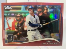 2014 Topps Chrome - Ian Kinsler #185 Red Refractor /25