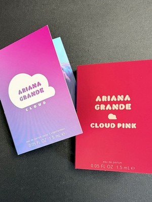 2 pc Set ARIANA GRANDE Cloud & Cloud Pink Parfum Sample Spray Vials 1.5 mL Each