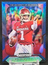 2019 Panini Prizm Draft Picks Kyler Murray Blue Prizm Rookie Card #101 Vikings. rookie card picture