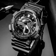 Casio Ana-Digi Watch Big Face Black Import Model 10-Year Battery