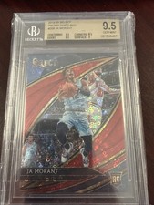 Ja Morant BGS 9.5 GEM 2019-20 Panini Select Courtside Red Wave Prizm RC #208