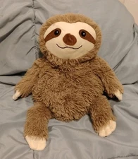 Warmies Cozy Sloth Plush Heatable Stuffed Animal Lavender Scented, 13" Weighted