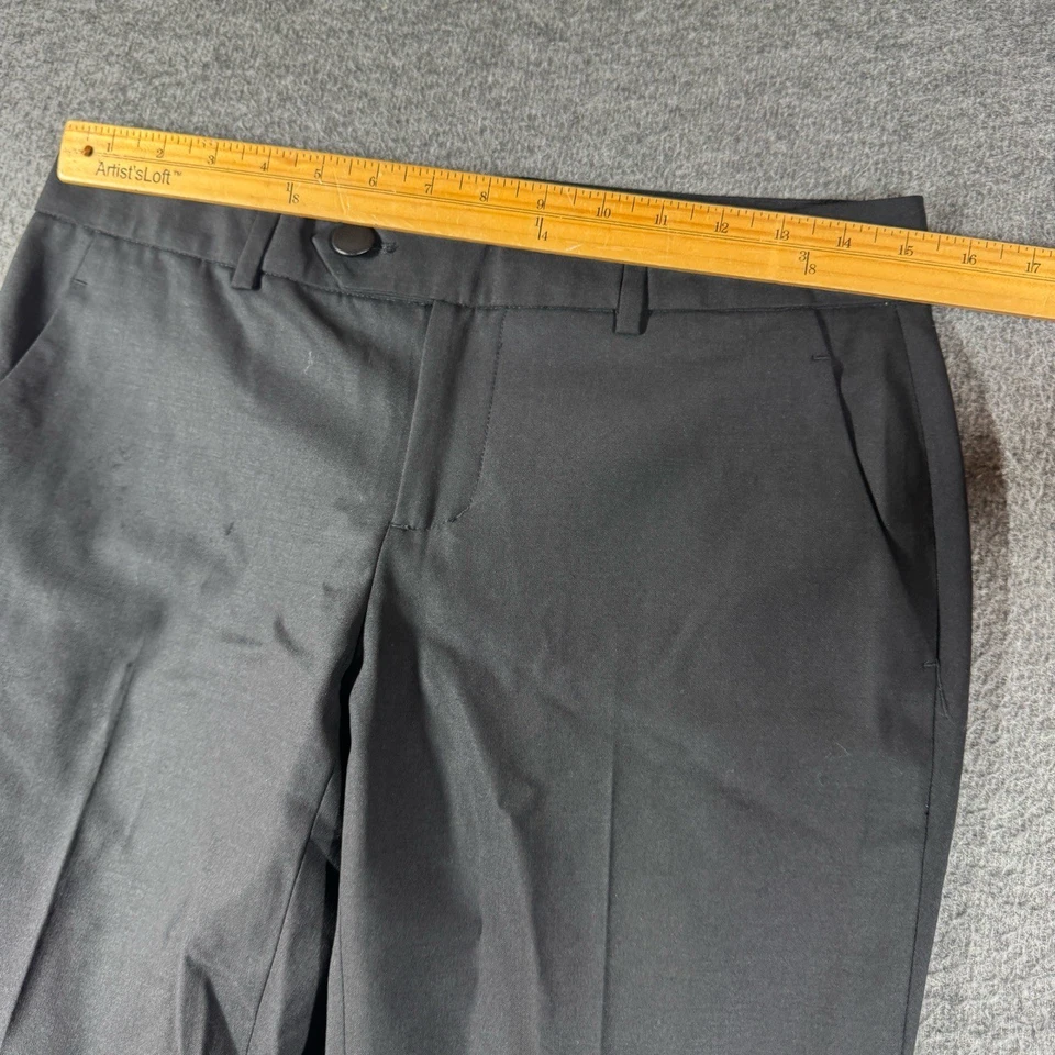 Pantalones de vestir Vince 100 % lana para mujer 8 negros con cremallera al tobillo modernos minimalistas Foto 4 de 4