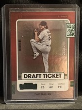 2021 Panini Contenders Zac Gallen #98 Draft Ticket Green /299