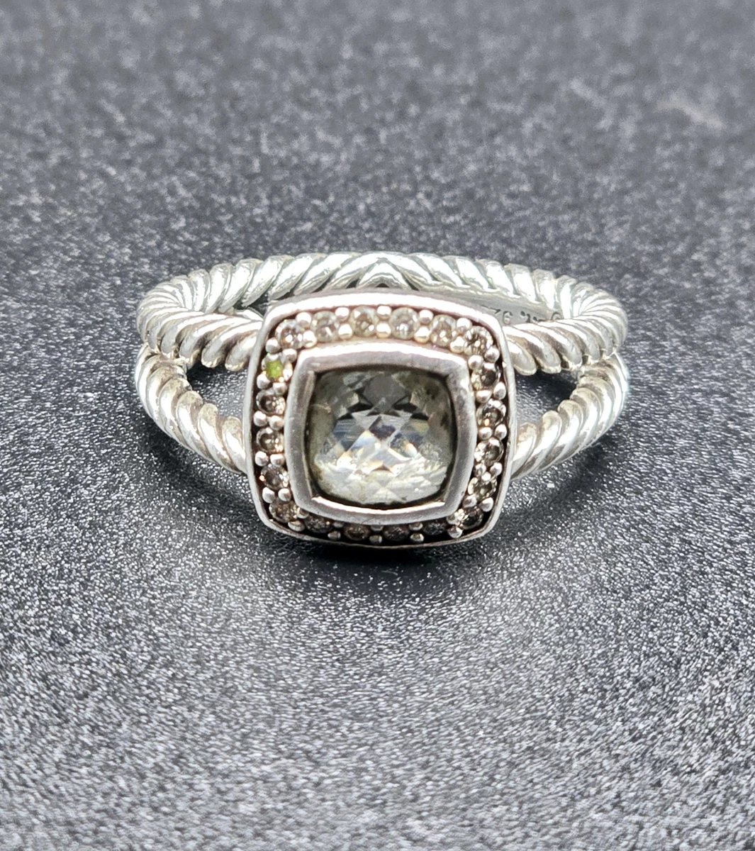 David Yurman Green Amethyst/Prasiolite Ring Gemstone Fine Rings