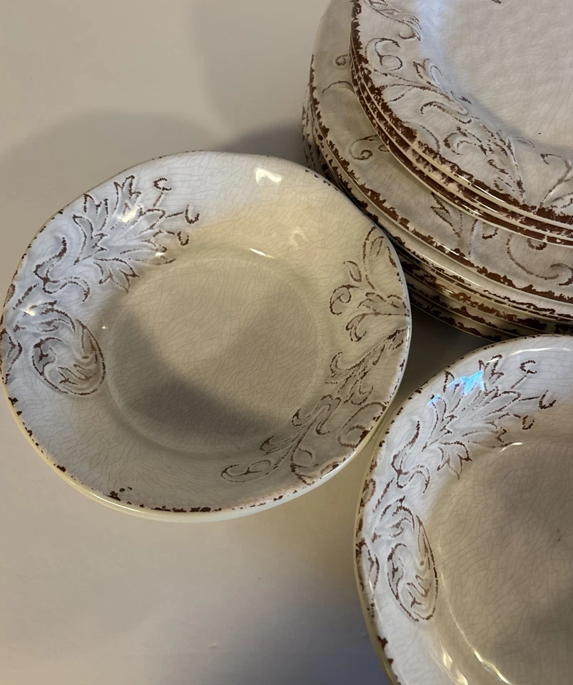 Platos de melamina Nicole Miller 3 cuencos/3 platos de ensalada/6 platos de cena Foto 4 de 4