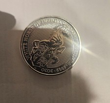 2020 Queens Beast White Horse of Hanover Silver Coin 2 oz