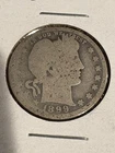 Beautiful 1899-O New Orleans Mint Silver Barber Quarter Dollar 90% Silver