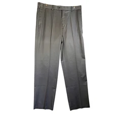 Perry Ellis Pants Men 36X32 Gray Portfolio Stretch Straight Leg Folio Flex NEW