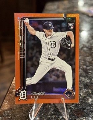2025 Topps Update CHASE LEE RC #/25 ORANGE Foil Tigers Blue Jays Rookie