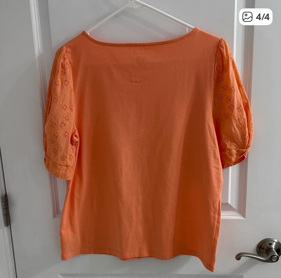 Camisa Talbots Mujer Naranja LP Foto 4 de 4