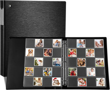 Protective Photo Slide Storage Box Set - 50 Pages Acid Free Protector 3 Ring Poc