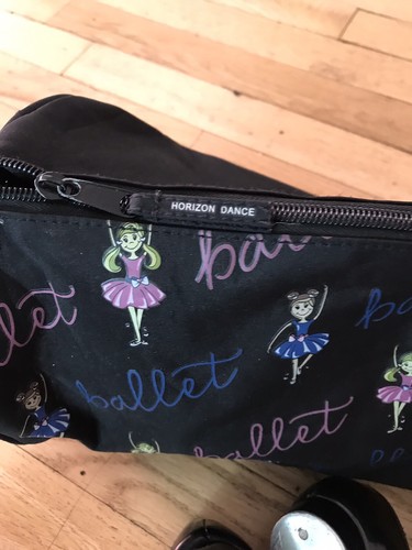 Black Tap 2 Shoes - Little Girl's Size 12 -11 1/2 with a bag. - Picture 5 of 10