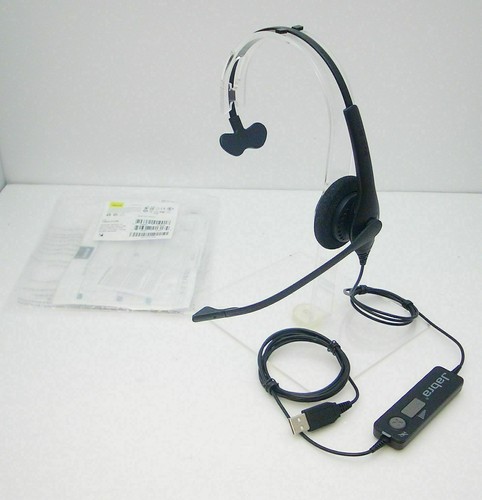 Jabra BiZ 1500 Mono USB Corded Noise Canceling HD Voice PC Headset NEW 1553-0159 - 第 1/1 張圖片