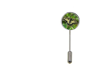 Schmetterling Insekt Ref1Z1 Kuppel Motiv auf Krawattennadel Pin Mütze Schal Revers Krawatte