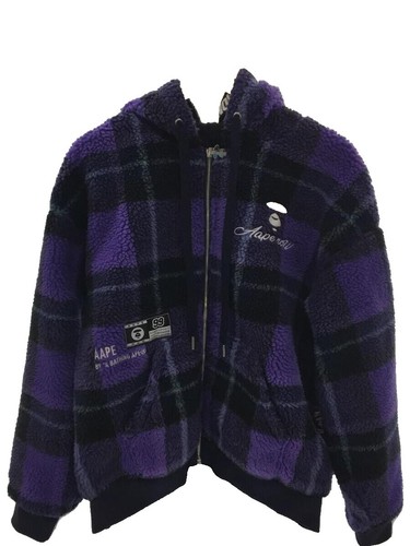 BAPE B BOY FUR JACKET Purple A Bathing Ape Size L | eBay
