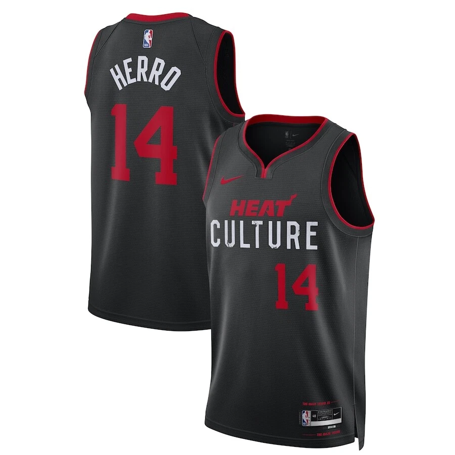 Miami Heat Tyler Herro 14 Nike Black 2023 24 NBA Swingman Jersey