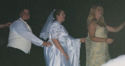 Wedding Reception Guests Dancing Joy Celebration 1990s