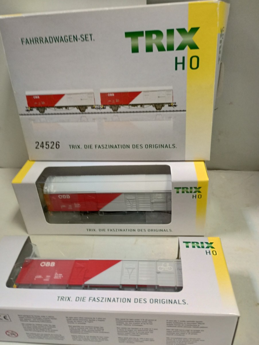 HO Trix 24526 Gbs ÖBB Bicycle Two Car Set HO1329