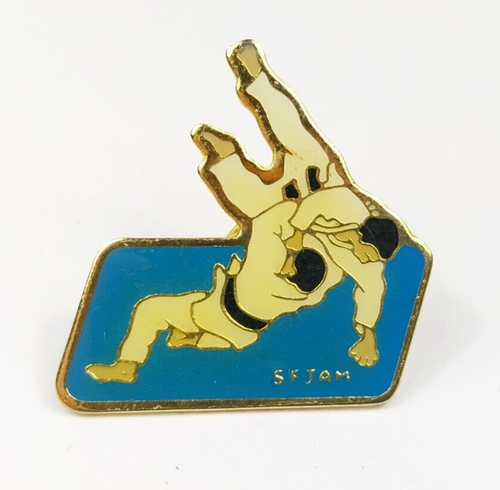 Lot De 2 Pins SFJAM – Société Française De Judo Et Arts Martiaux – Époxy Vintage
