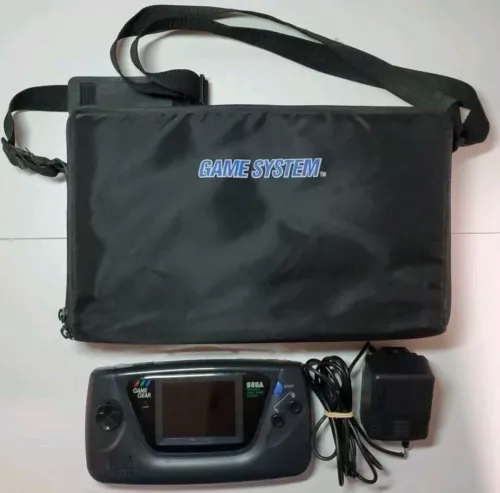 SEGA Game Gear Handheld Console Model 2110G W Power Cord & Bag Read Description