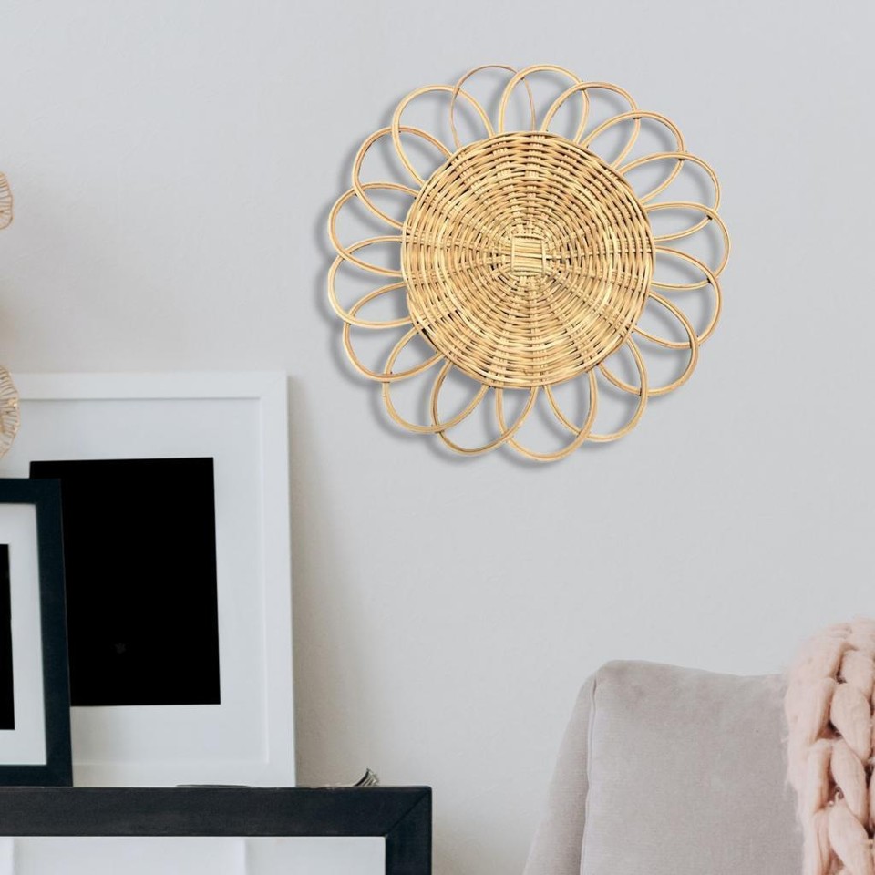 Hanging Basket Decorative Wicker Woven Wall Art Basket Decor for eBay