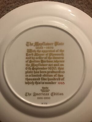 Vtg SPODE THE AMERICAS PLATE  display picture 1