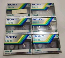 Sony Metal Video 8 P6-15MP Cassette 6 PACK 6 PCS  6X NEW SEALED FREE SHIPPING