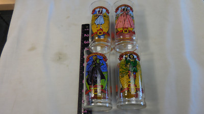 The Wizard Of Oz 50th Anniversary Coca Cola Glasses 1989--four of them |  eBay