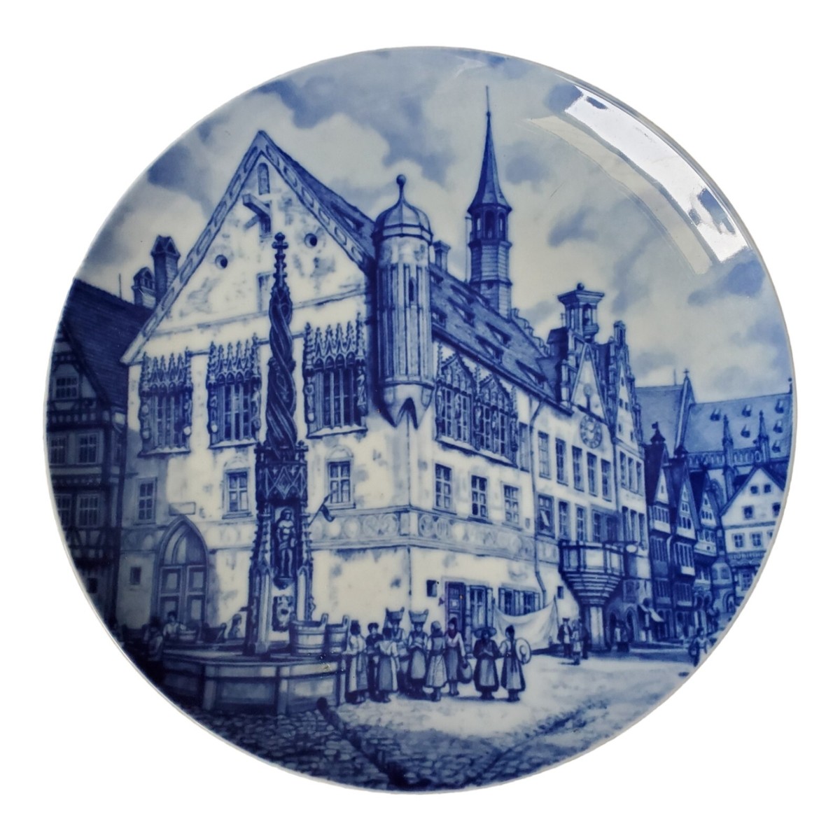 Forstenberg West Germany Blue And White Decorative Plate 9.5 In | eBay