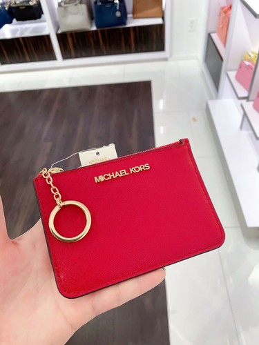 NWT Michael Kors Jet Set Travel Coin Key Chain Card Holder Wallet - Picture 78 of 130