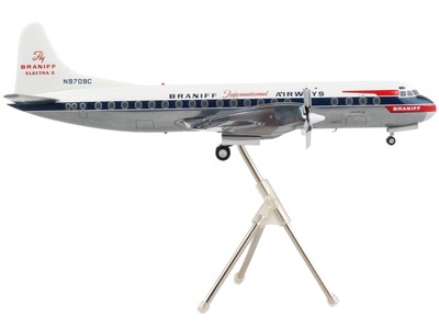 Lockheed L-188 Electra Commercial Aircraft ''Braniff International Airways'' White