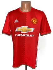 MANCHESTER UNITED 2016/2017 HOME FOOTBALL SHIRT ADIDAS SIZE M ADULT