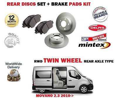 VAUXHALL MOVANO 2.3 CDTi FRONT /& REAR BRAKE PADS SET FRONT WHEEL DRIVE ONLY
