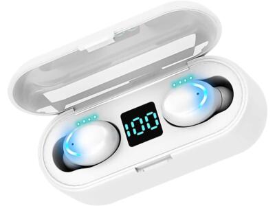 VOLT PLUS TECH Wireless V5.0 Bluetooth Earbuds - White  (IL/RT6-16217-VOLT5-NOB)