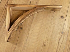 Large Wood Corbels Shelf Bracket Support Mantle 12" X 8" X 2 1/2" Farmhouse Deco