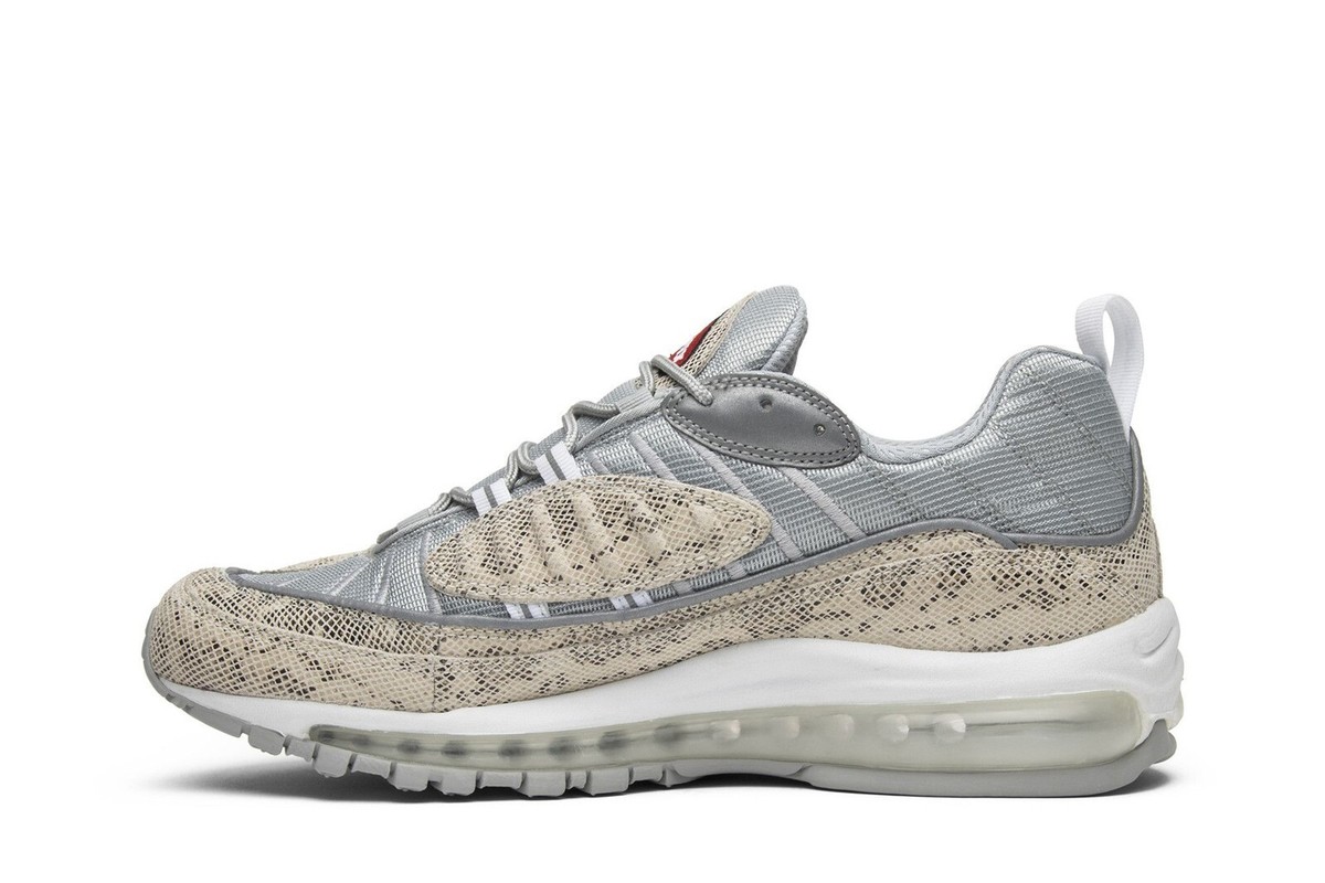 Size 9.5 - Nike Supreme x Air Max 98 Snakeskin for sale