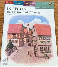 In Recital with Classical Themes Vol 1 Book 5, 12 songs intermediate piano