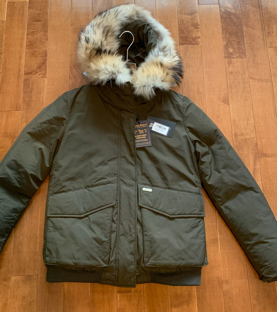 WOOLRICH MILITARY BOMBER DOWN JACKET Women s L