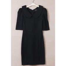 Women's Elegant Peter Pan Collar Short Sleeve Dress