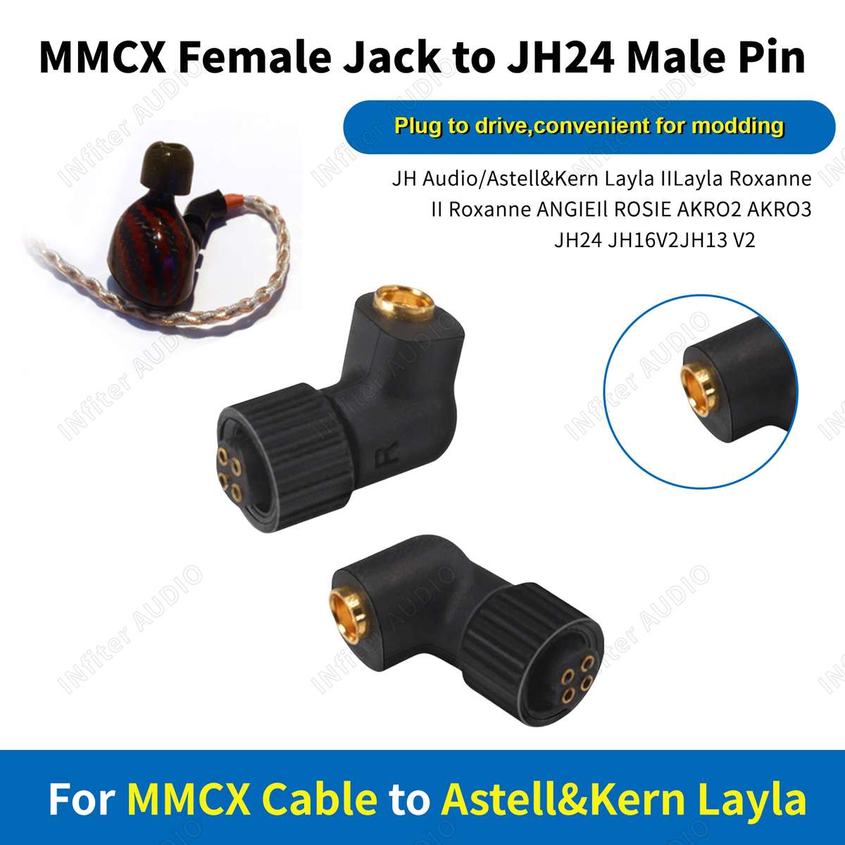 jh audio to mmcx jh24 to mmcx JH AUIDO LAYLA JH24 (4 Pin jh audio to mmcx jh24 to mmcx JH AUIDO LAYLA JH24 (4 Pin