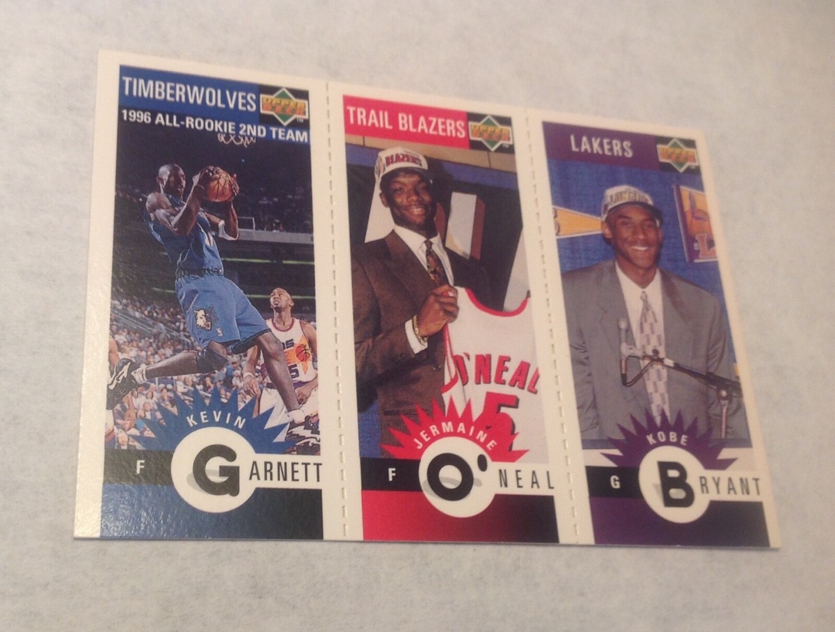 96 97 Upper Deck Kobe Bryant Jermaine Oneal And Kevin Garnett