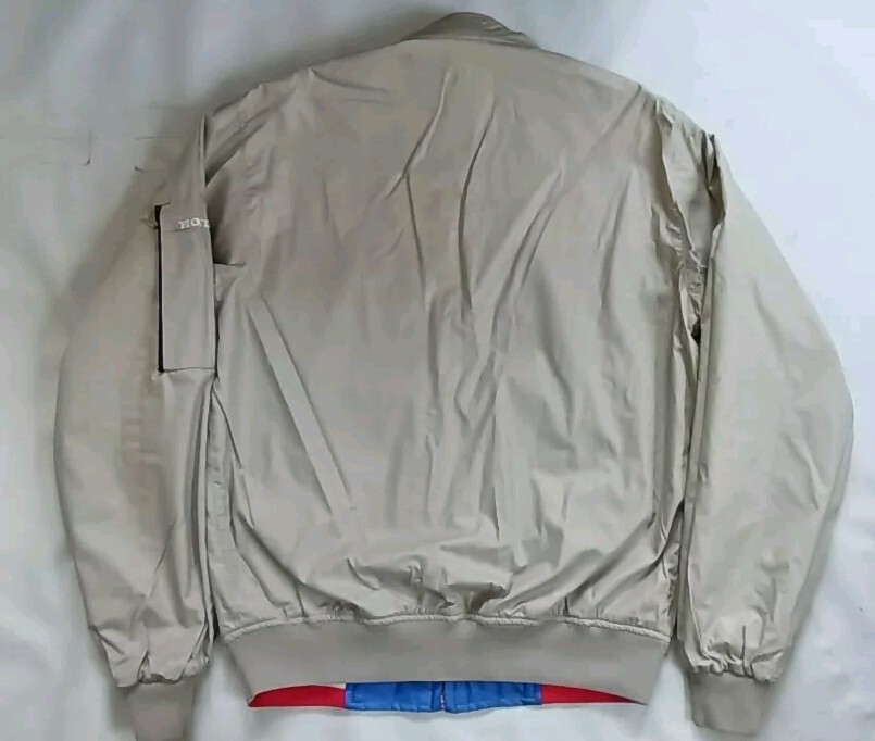 VTG RARE NWT MADE IN JAPAN 80's HONDA RACING REVERSIBLE FULL ZIPP