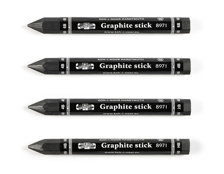 Jumbo GRAPHITE Woodless Stick KOH-I-NOOR Progresso 8971