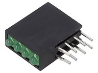 H485CGD Led Im GehäUse 1,8Mm Anz.Dioden: 4 GrüN 20Ma Linse: Diffus 50° Bivar