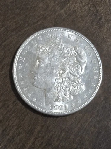 1921-D Morgan 90% Silver Dollar  AU+