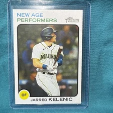 Jarred Kelenic NEW AGE PERFORMERS 2022 Topps Heritage #NAP-12 Insert Mariners