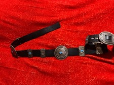 Vintage Signed Native American Turquoise + Sterling Silver Concho Belt MEGA RARE