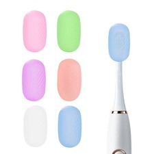 Toothbrush Covers Caps - 6 Pcs Silicone Protector for Travel, Gym, Bathroom