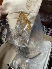 Junk Gypsy Lane Women's Tan Over-Knee High Boot, Snip-Toe, Size 10